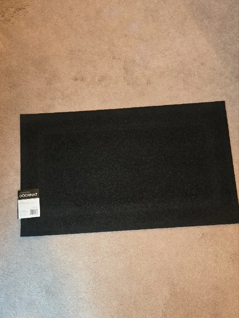Black Woven Indoor/Outdoor Doormat